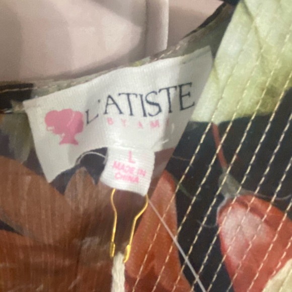 Floral, long sleeve maxi dress. Large. Tags on - Picture 4 of 9